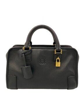 Loewe Handbag Amazona 23 Black Leather